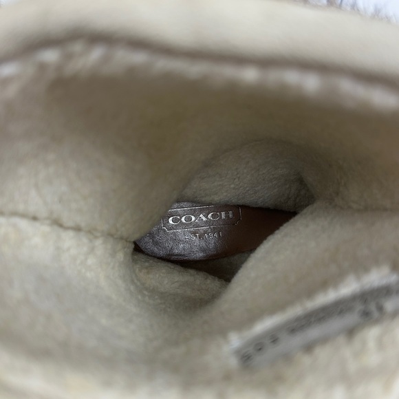 Coach Maryann Suede Angora Fur Boots Women’s Size 7 B - Picture 11 of 16